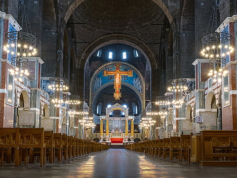 Interior view of Westminster Cathedral